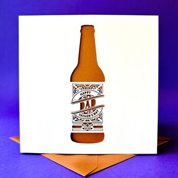 Beer Bottle Father's Day Card, 2 of 5