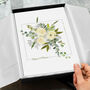 Your Wedding Bouquet Anniversary Illustrated Print, thumbnail 3 of 4