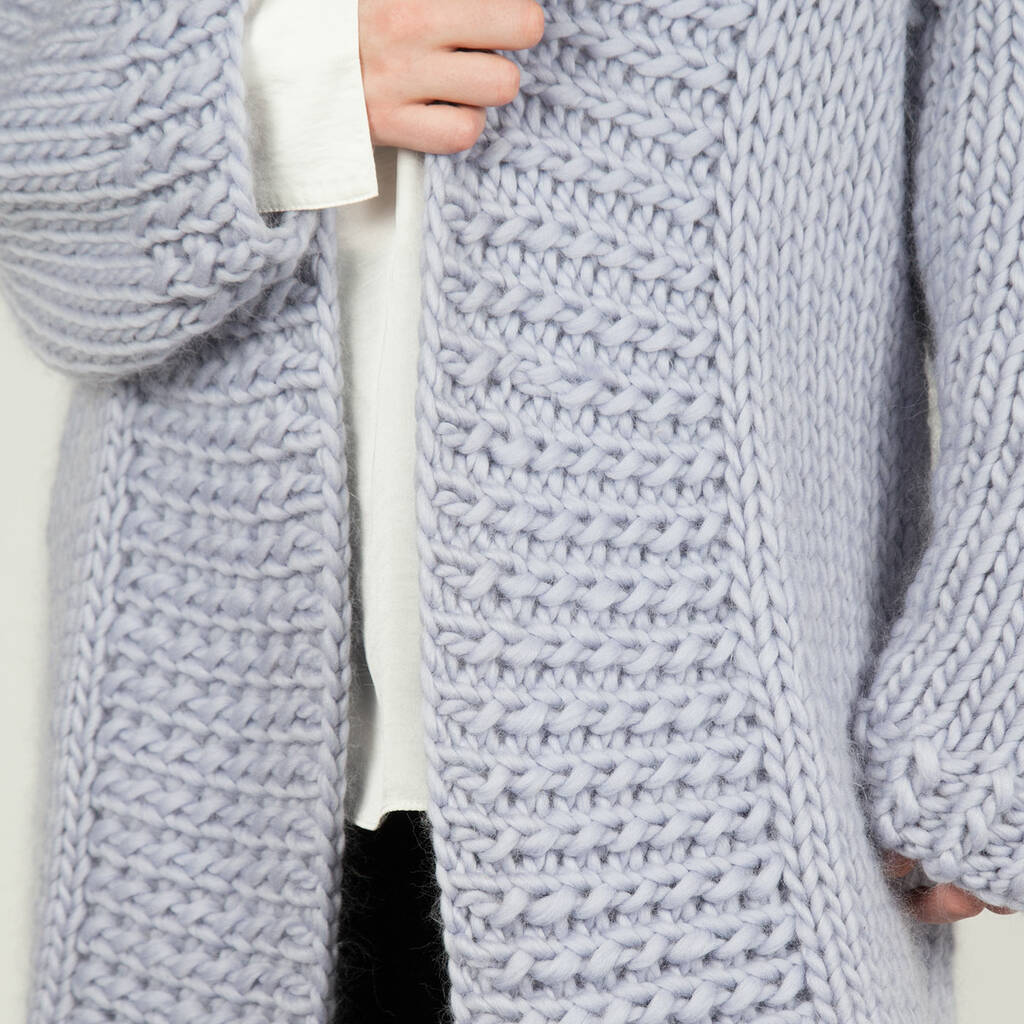 Long Cardigan Knitting Kit By Wool Couture