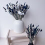 Navy Blue Dried Flower Arrangement With Lavender, thumbnail 2 of 9