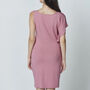 Bea Bamboo Jersey Dress Dusky Pink, thumbnail 4 of 4