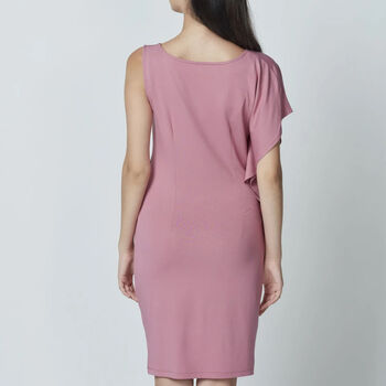 Bea Bamboo Jersey Dress Dusky Pink, 4 of 4