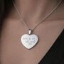Personalised Handwriting Necklace, Engraved Heart Keepsake Jewellery, Memorial Or Gift For Mum, thumbnail 1 of 13
