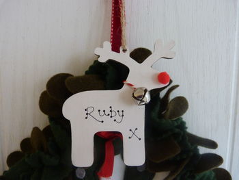 Personalised Christmas Reindeer Decoration, 3 of 3