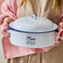 Personalised Round Roaster With Lid, thumbnail 1 of 7