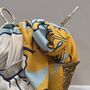 Bold Print Flowers And Leaves Scarf, thumbnail 2 of 4