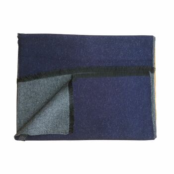 Scarf Navy / Grey Double Sided Soft And Warm, 8 of 8