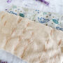 Embroidered Natural Lavender Eye Pillow, thumbnail 3 of 6