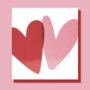 Pink And Red Overlapping Hearts Card, thumbnail 5 of 5