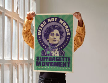 Emmeline Pankhurst Suffragette Art Print 01 | Feminist Wall Art | Suffragette Poster | Women's Rights Poster | Feminist Quote Poster, 2 of 4