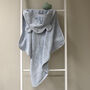 Personalised Hooded Towel In Powder Blue, thumbnail 3 of 5