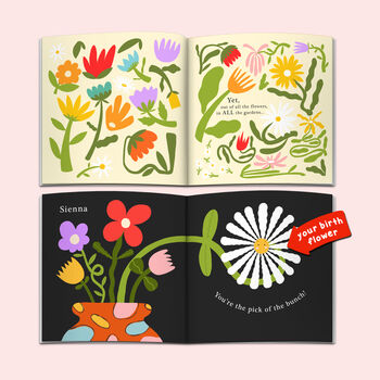 Personalised Bloom Birth Flower Book, 10 of 11