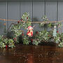 Highland Cow Coo And Christmas Tree Garland, thumbnail 2 of 4