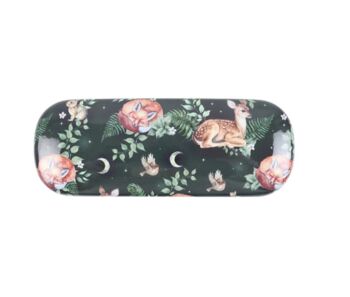 Fawn And Fox Forest Green Glass Case, 4 of 5