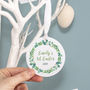 Personalised Babies First Easter Wreath Decoration, thumbnail 1 of 6