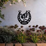 Horseshoe And Dove Metal Wall Art Gift For Garden Decor Display, thumbnail 4 of 10