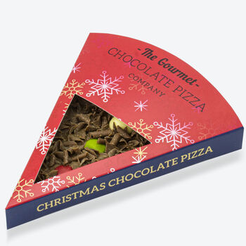 Five Individual Christmas Chocolate Pizza Slices, 2 of 3