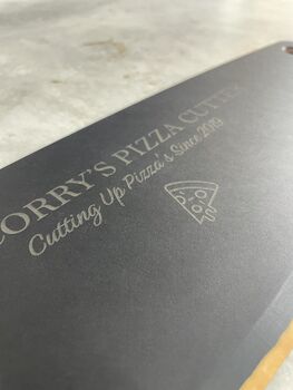 Personalised Wooden Pizza Cutter, 5 of 9