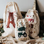 Glitter Initial Personalised Christmas Sack, thumbnail 7 of 8