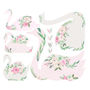 Fabric Floral Swan Wall Stickers, thumbnail 2 of 2