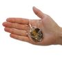 Tigers Eye Silver Wrapped Gemstone Necklace, thumbnail 4 of 7