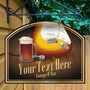 Rockers Retreat Personalised Pub Sign / Man Cave Sign, thumbnail 5 of 7