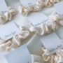 Ivory Bridesmaid Satin Scrunchie, thumbnail 1 of 2