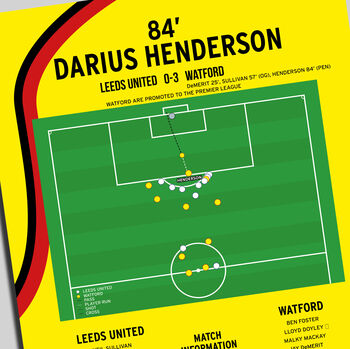 Darius Henderson Goal Championship Play Off Final 2006 Watford Print, 2 of 2