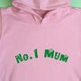 Personalised Number One Mum Mothers Day Hoodie, thumbnail 4 of 8
