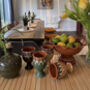 Ceramic Fruit Bowl With Stand In Sand Colour, thumbnail 4 of 4