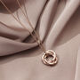 Confetti Birthstone Mini Russian Ring Necklace, thumbnail 3 of 7
