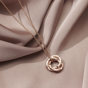 Confetti Birthstone Mini Russian Ring Necklace, 3 of 7