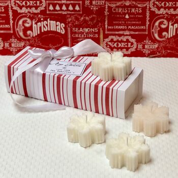 Christmas Snowflake Candles Gift Box Set, 4 of 9