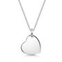 Personalised Drop Heart Necklace Sterling Silver, thumbnail 1 of 9