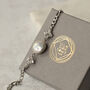 Silver Plated Art Deco Freshwater Pearl Bridal Bracelet, thumbnail 8 of 10