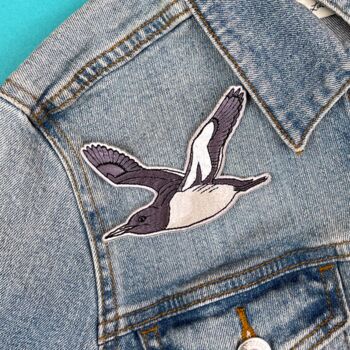 R.S.P.B. Guillemot Bird Sew On Patch, 2 of 2