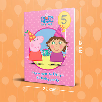 Peppa Pig: Birthday Party Pink Personalised Book, 9 of 12