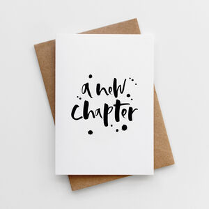 'A New Chapter' Card By Too Wordy