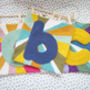 Personalised Punchneedle Blue Letter Wall Art, thumbnail 3 of 3