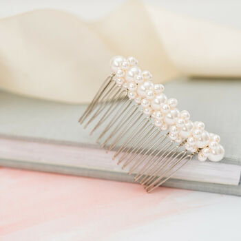 Twisted Pearl Bridal Comb, 3 of 4