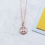 Peace Symbol Necklace, thumbnail 6 of 8