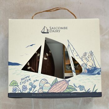 Dark Chocolate Pussy Willow Easter Egg, 3 of 5