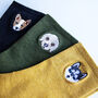 Embroidered Darned Dogs Three Pairs Of Socks In A Box, thumbnail 6 of 6