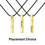 Personalised Rectangle 3D Bar Rope Necklace, thumbnail 6 of 10