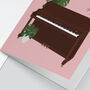 Upright Piano Houseplant Card | Music Birthday Card, thumbnail 4 of 5