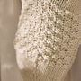 Christmas Sparkle Chunky Knit Stocking With Pom Poms, thumbnail 6 of 9