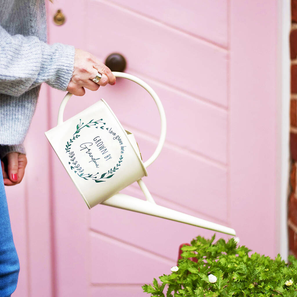 Personalised Wreath Design Watering Can, 1 of 5