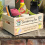 Personalised Flower Garden Gift Treat Hamper Crate, thumbnail 3 of 3
