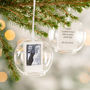 Personalised Mr And Mrs Photo Glass Dome Bauble, thumbnail 1 of 4