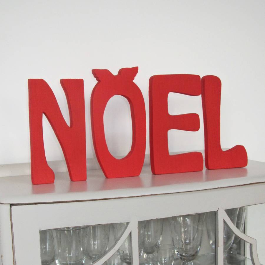 noel christmas words decoration ~ x large by chapel cards